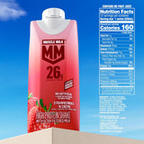 Muscle Milk High Protein Shake, Strawberry, 11 fl oz Cartons (12 Pack) Ultra Filtered Milk, 26g High Quality Protein Shake, 3g Sugar, 160 Calories, No Artificial Flavors, No Artificial Sweeteners, No Added Colors