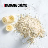 Muscle Milk Genuine Protein Powder, Banana Crème, 1.93 Pounds, 13 Servings, 32g Protein, 4g Sugar, Calcium, Vitamins A, C & D, NSF Certified for Sport, Energizing Snack, Packaging May Vary