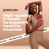 Muscle Milk High Protein Shake, Strawberry, 11 fl oz Cartons (12 Pack) Ultra Filtered Milk, 26g High Quality Protein Shake, 3g Sugar, 160 Calories, No Artificial Flavors, No Artificial Sweeteners, No Added Colors