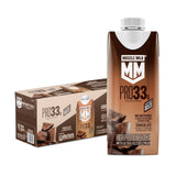 Muscle Milk Pro High Protein Shake, Chocolate, 11 fl oz Cartons, (12 Pack) Ultra Filtered Milk, 33g High Quality Protein Shake, 3g Sugar, 200 Calories, No Artificial Flavors or Artificial Sweeteners, No Added Colors